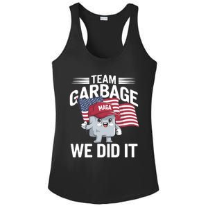 Trump 2024 Team Garbage Victory Trump 47th President Ladies PosiCharge Competitor Racerback Tank