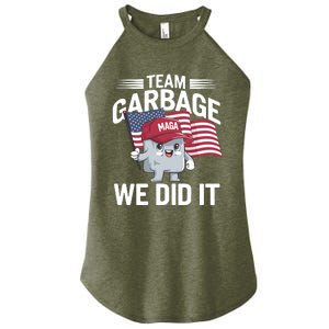 Trump 2024 Team Garbage Victory Trump 47th President Women's Perfect Tri Rocker Tank