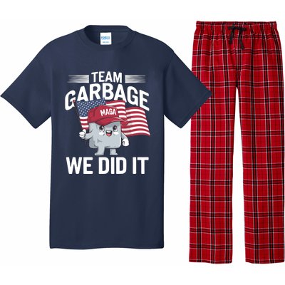 Trump 2024 Team Garbage Victory Trump 47th President Pajama Set