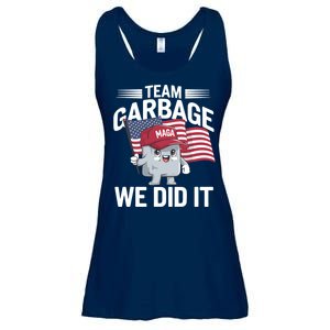 Trump 2024 Team Garbage Victory Trump 47th President Ladies Essential Flowy Tank