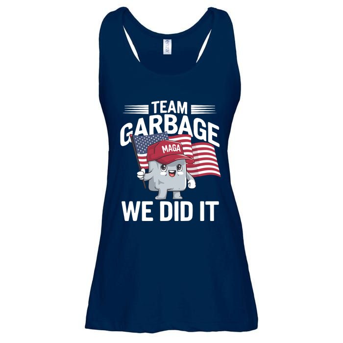 Trump 2024 Team Garbage Victory Trump 47th President Ladies Essential Flowy Tank