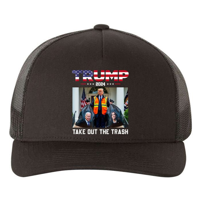 Trump 2024 Take Out The Trash Funny Trump Garbage Man Yupoong Adult 5-Panel Trucker Hat