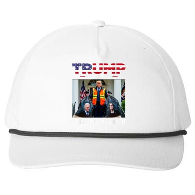 Trump 2024 Take Out The Trash Funny Trump Garbage Man Snapback Five-Panel Rope Hat