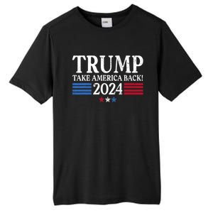 Donald Trump 2024 Take America Back USA United States Tall Fusion ChromaSoft Performance T-Shirt