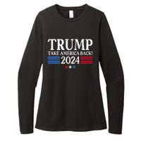 Donald Trump 2024 Take America Back USA United States Womens CVC Long Sleeve Shirt