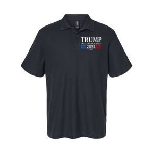 Donald Trump 2024 Take America Back USA United States Softstyle Adult Sport Polo