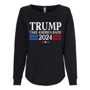 Donald Trump 2024 Take America Back USA United States Womens California Wash Sweatshirt