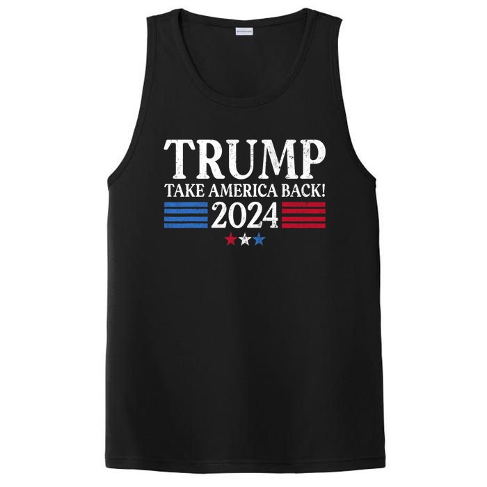 Donald Trump 2024 Take America Back USA United States PosiCharge Competitor Tank