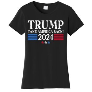 Donald Trump 2024 Take America Back USA United States Women's T-Shirt