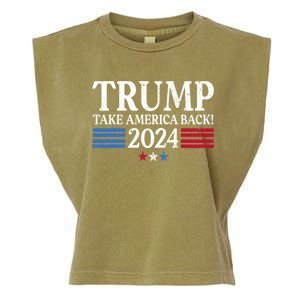 Donald Trump 2024 Take America Back USA United States Garment-Dyed Women's Muscle Tee