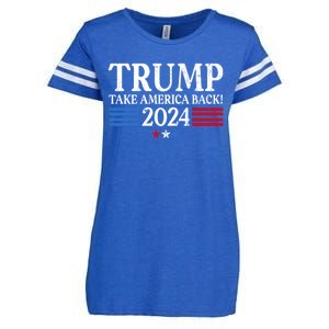 Donald Trump 2024 Take America Back USA United States Enza Ladies Jersey Football T-Shirt