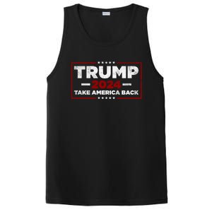 Trump 2024 Take America Back Us American Flag President PosiCharge Competitor Tank