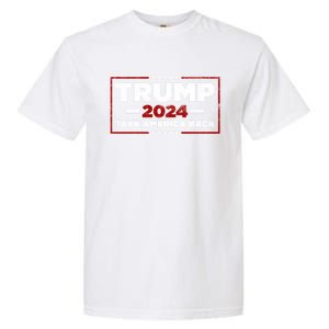 Trump 2024 Take America Back Us American Flag President Garment-Dyed Heavyweight T-Shirt