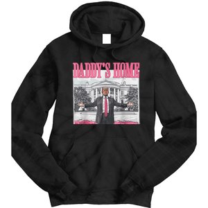 Trump 2024 Take America Back Daddys Home Trump 2024 Tie Dye Hoodie