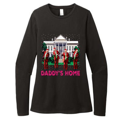 Trump 2024 Take America Back DaddyS Home Christmas Womens CVC Long Sleeve Shirt