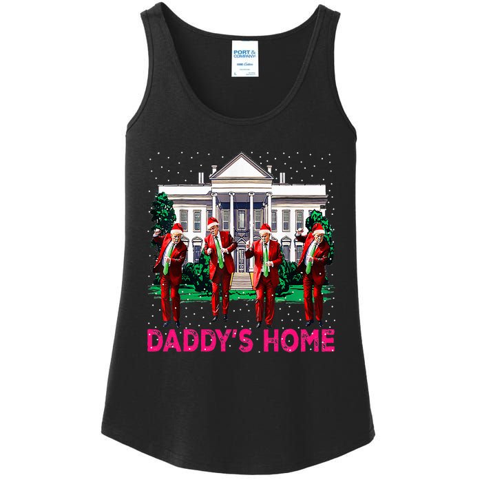 Trump 2024 Take America Back DaddyS Home Christmas Ladies Essential Tank