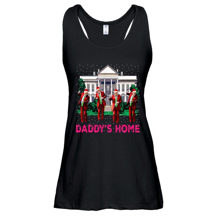 Trump 2024 Take America Back DaddyS Home Christmas Ladies Essential Flowy Tank