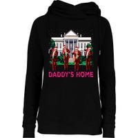 Trump 2024 Take America Back DaddyS Home Christmas Womens Funnel Neck Pullover Hood