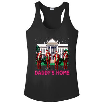 Trump 2024 Take America Back DaddyS Home Christmas Ladies PosiCharge Competitor Racerback Tank