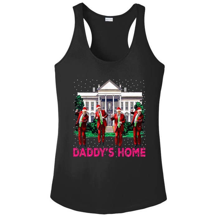 Trump 2024 Take America Back DaddyS Home Christmas Ladies PosiCharge Competitor Racerback Tank