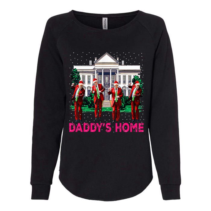 Trump 2024 Take America Back DaddyS Home Christmas Womens California Wash Sweatshirt