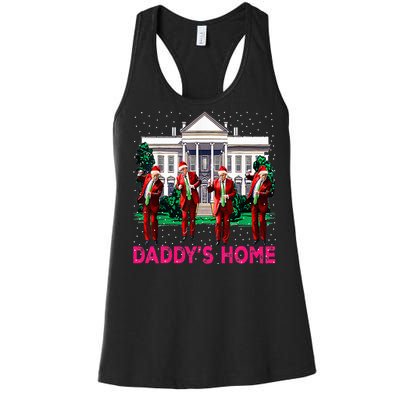 Trump 2024 Take America Back DaddyS Home Christmas Women's Racerback Tank