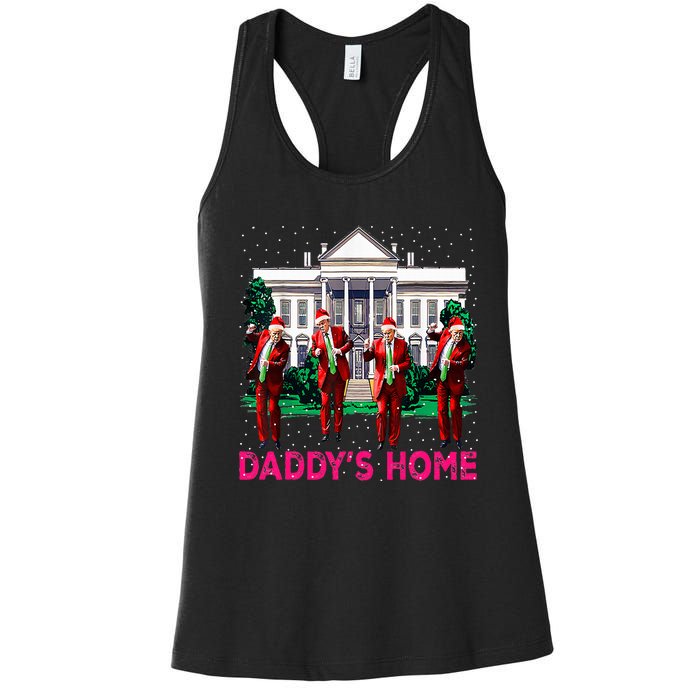 Trump 2024 Take America Back DaddyS Home Christmas Women's Racerback Tank