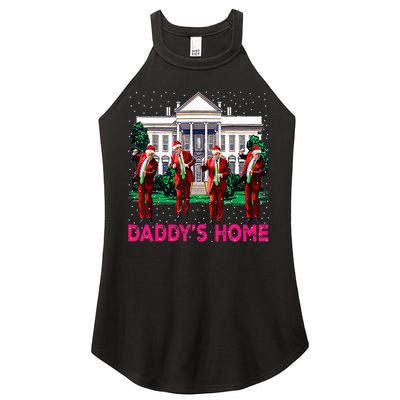 Trump 2024 Take America Back DaddyS Home Christmas Women's Perfect Tri Rocker Tank