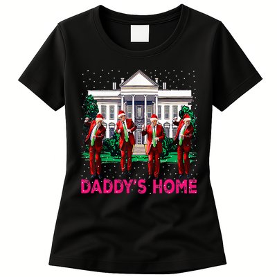 Trump 2024 Take America Back DaddyS Home Christmas Women's T-Shirt