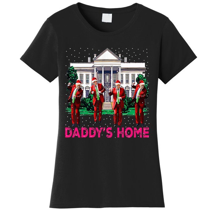 Trump 2024 Take America Back DaddyS Home Christmas Women's T-Shirt