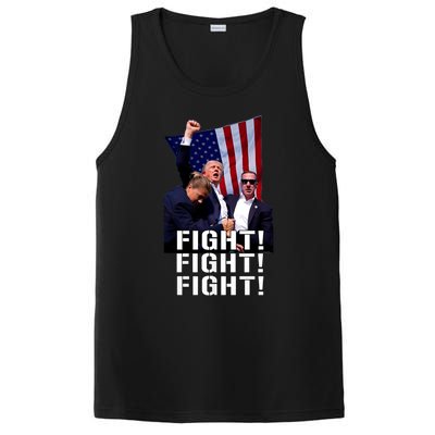 Trump 2024 Trump Fist Pumped Fight Pray For Trump America PosiCharge Competitor Tank