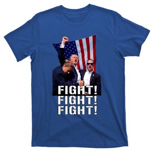 Trump 2024 Trump Fist Pumped Fight Pray For Trump America T-Shirt