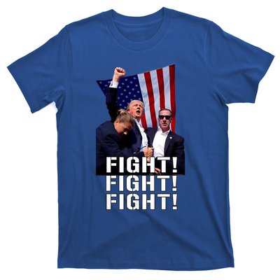 Trump 2024 Trump Fist Pumped Fight Pray For Trump America T-Shirt