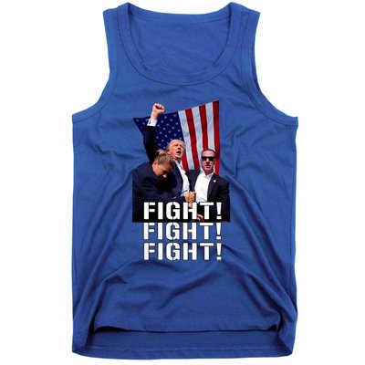 Trump 2024 Trump Fist Pumped Fight Pray For Trump America Tank Top