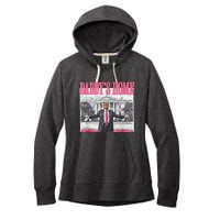 Trump 2024 Take America Back DaddyS Home Trump Pink 2024 Women's Fleece Hoodie