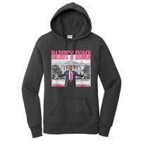 Trump 2024 Take America Back DaddyS Home Trump Pink 2024 Women's Pullover Hoodie