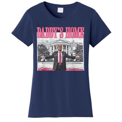 Trump 2024 Take America Back DaddyS Home Trump Pink 2024 Women's T-Shirt