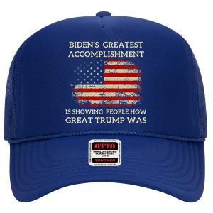 Trump 2024 Tees High Crown Mesh Back Trucker Hat