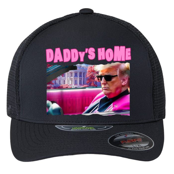 Trump 2024 Take America Back DaddyS Home Flexfit Unipanel Trucker Cap