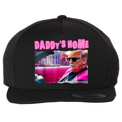 Trump 2024 Take America Back DaddyS Home Wool Snapback Cap