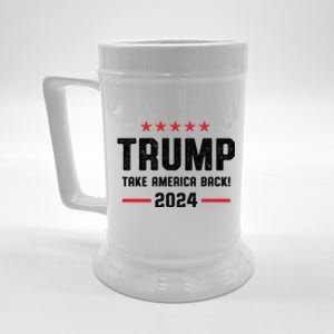 Trump 2024 Take America Back Beer Stein