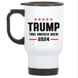 Trump 2024 Take America Back Stainless Steel Travel Mug