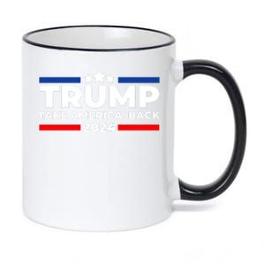 Trump 2024 Take Back America 11oz Black Color Changing Mug