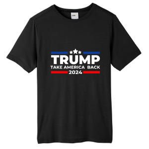 Trump 2024 Take Back America Tall Fusion ChromaSoft Performance T-Shirt