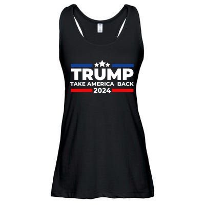 Trump 2024 Take Back America Ladies Essential Flowy Tank