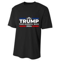 Trump 2024 Take Back America Performance Sprint T-Shirt