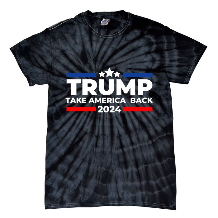 Trump 2024 Take Back America Tie-Dye T-Shirt