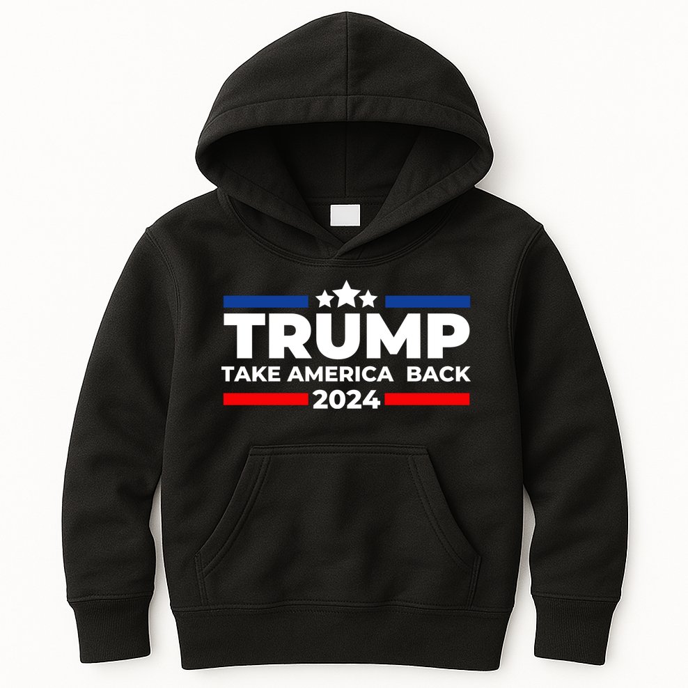 Trump 2024 Take Back America Kids Hoodie