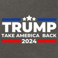 Trump 2024 Take Back America Cotton Canvas Backpack