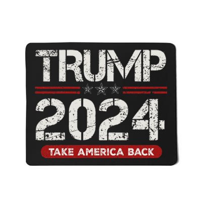 Trump 2024 Take America Back American Flag Trump 2024 Gifts Mousepad